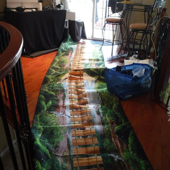 3D Scenario Decor Extra Long Corridor Carpet Anti-Slip - Picture 2 of 2